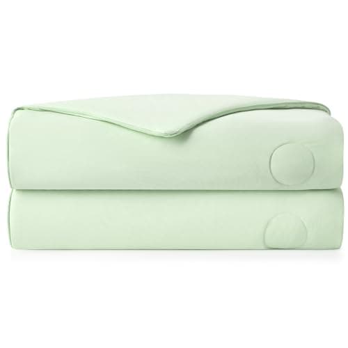 i-baby Outlast® Cooling Blanket Twin Size, Cooling Comforter with NASA-Inspired Temperature Regulation, Lightweight Summer Cool Blanket for Hot Sleepers & Night Sweats, 68"×90", Sage Green - Image 1