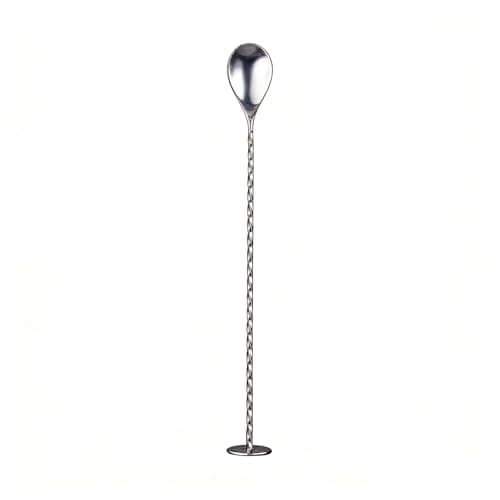 DIONZIA Bar Mixing Spoon with Muddler, 10 Inch 304 Stainless Steel 2-in-1 Cocktail Mixing Spoons, Multipurpose Bartender Tool for Stirring Muddling Mojitos, Fruits and Cocktails - Image 1