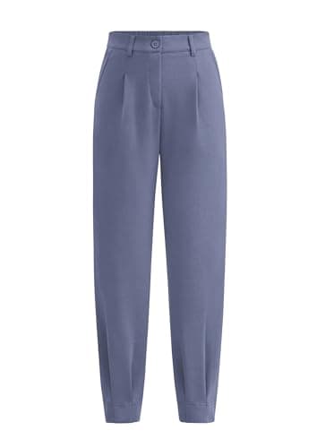 PRETTYGARDEN Womens Dress Pants Business Casual 2026 Trendy High Waisted Ankle Length Dressy Trousers Slacks Work Clothes (Grey Blue,XX-Large) - Image 1