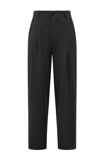 Arach&Cloz 2026 Summer Black Dress Pants Women Petite Work Office Wear Ankle Trouser Business Casual Teacher Outfits Slacks High Wasited Buttoms with 4 Pockets S - Image 1