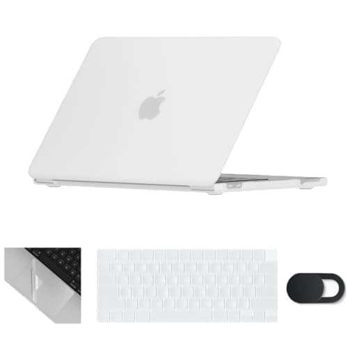 Se7enline Compatible with Mac Neo 13 inch Case 2026 Model A3404, Hard Shell,Keyboard Cover,Webcam Cover,Trackpad Protector, Anti-Scratch Anti-Drop Slim Fit Full Protection,Frost Transparent