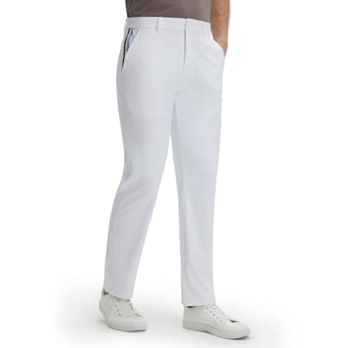 M MAELREG Men's Golf Pants 30"/32"/34" Stretch Dress Pants Lightweight Breathable Quick Dry Slacks Trousers Pockets - Image 1