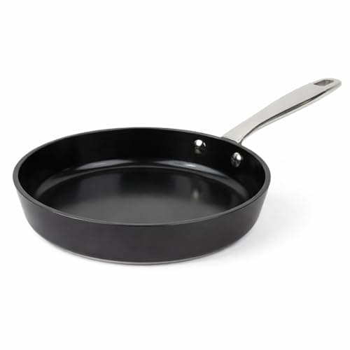 Alva Maestro 9.5-Inch Ceramic Nonstick Frying Pan, PFAS-Free Non Toxic Egg Pan, Induction Safe Big Skillet with Stainless Steel Handle, Heavy-Duty Aluminum, PTFE & PFOA Free, Black - Image 1