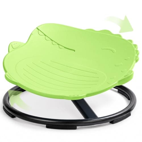 Dinosaur Spinning Chair for Autistic Kids – Sensory Spinning Toy, Spin Chair for Kids Autism, Sensory Swivel Seat for Balance, Coordination, Focus & ADHD Support, Autism Sensory Products(Green) - Image 1