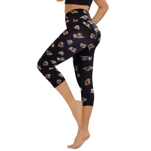 TNNZEET High Waisted Leggings for Women - No See Through Tummy Control Cycling Workout Yoga Pants with Pockets Reg & Plus - Image 1