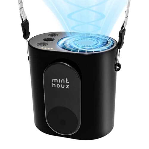 Minthouz Ultra-Portable Rechargeable Fan, 4-Speed 10000RPM Clip-On Waist & Neck Fan, 12H Runtime with USB-C Charging, Hands-Free Cooling for Outdoor, Camping, Jobsite, Travel - Image 1