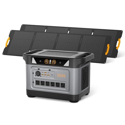 UDPOWER S1000 Pro Portable Power Station with 240W Foldable Solar Panel, Solar Generator for RV Camping Home Backup, LiFePO4 Battery - Image 1