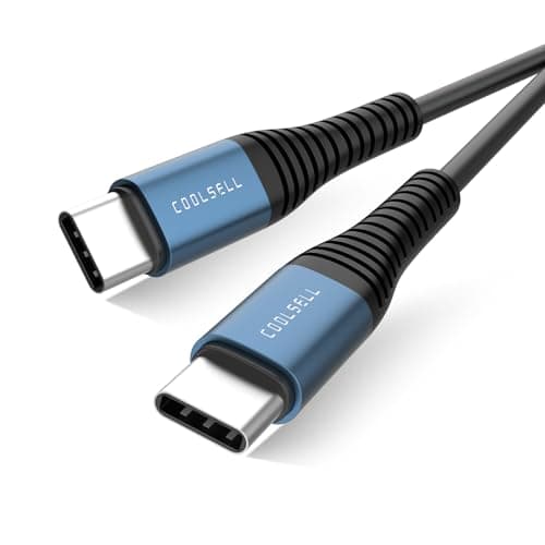 COOLSELL Short USB C to USB C Cable 6 inch 3 Pack, Silicone 60W Fast Charging Cord Type-C Compatible with iPhone 17/16/15 Samsung Galaxy S23 S22 Google Pixel, iPad for Power Bank/Car/Office/Travel - Image 1