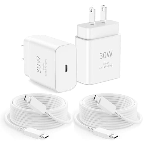 iPhone 16 Charger, tiavalmax 2-Pack 30W Compact PPS USB C Charger Block with 10ft Type C Chargers Fast Charging Cable for iPhone 17/16/15 Plus Pro Max, iPad Pro/Mini/Air, Pixel, Galaxy, AirPods 4 - Image 1