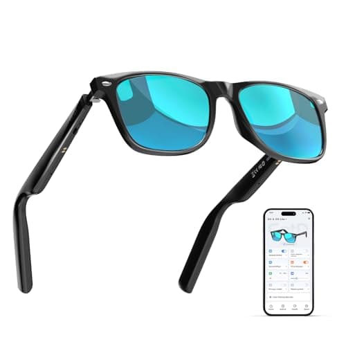 AI Glasses for Men & Women, Smart Glasses Powered by ChatGPT, AI Real-time Translation with 107 languages, 11H Music Play, Bluetooth Sunglasses with Polarized Lens, UV Protection for Daily Use, Travel - Image 1
