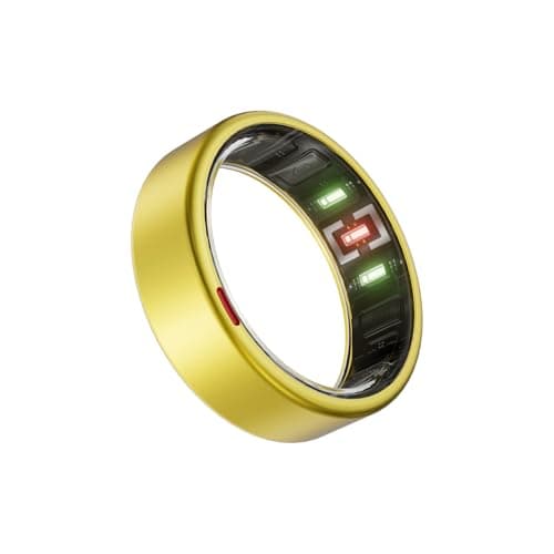 POBOVi Gen 2 Titanium Smart Ring for Women & Men, Sleep & Heart Rate Tracker, No Subscription, Size Before You Buy (Gold, 8) - Image 1
