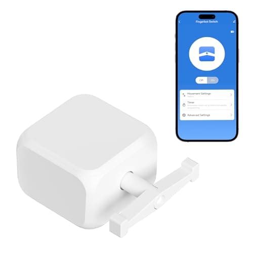 ORYZIC Fingerbot Switch – Bluetooth & Rechargeable Smart Light Switch Pusher for Rocker Switches, App Timer & Schedule Control, Alexa & Google Home Compatible - Image 1