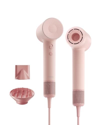 Laifen Hair Dryer SE 2, 200 Million Negative Ionic Blow Dryer with Child Mode and 108,000 RPM Brushless Motor, Fast Drying High-Speed Low Noise Hairdryer with Magnetic Attachments, HD130, Pink - Image 1