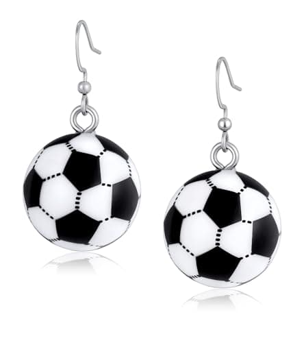 World Soccer Cup Dangle Earrings for Women, Football Sports Drop Earrings Cute Earrings for Soccer Theme Celebration Party Jewelry for Womens Summer Trendy Fashion Accessories - Image 1