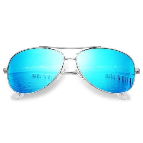 KALIYADI Polarized Aviator-Sunglasses-for-Men Women Mens-Sunglasses: Lightweight Polit Sun Glasses Upgraded UV400 for Driving - Image 1