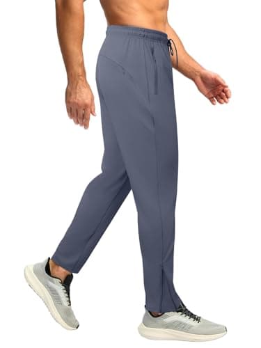 Auxo Mens Athletic Pants with Pockets Tapered Track Traning Running Athletic Workout Basketball Slim Fit Pant Navy M - Image 1