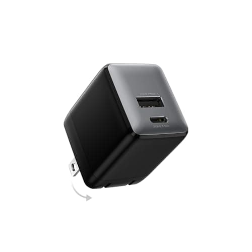 wegear USB C Fast Charging Charger, 30W Dual-Port GaN Nano Charger with Foldable Plug for iPhone 16/15 Series, iPad, Galaxy S24 Ultra and More Series, (Black, 1 Pack) - Image 1