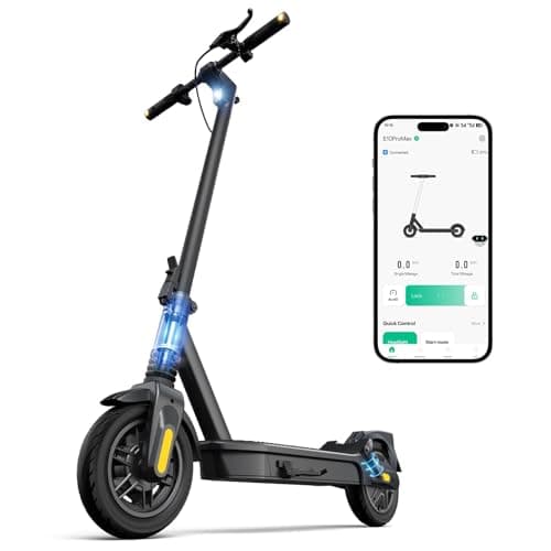 Heropick Electric Scooter for Adults, 1000W Peak Motor, Max Speed 20 Mph, 40 Max Miles Range, 10" Tubeless Tires, Folding E-Scooter with Shock Absorber, APP Control, Bell, Turn Lights - Image 1