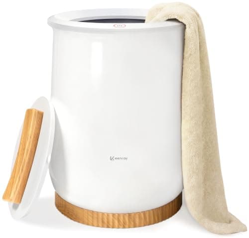 Keenray Towel Warmer, Luxury Towel Warmer Bucket, Large Towel Warmer for Bathroom, Auto Shut Off, Fits Up to Two 40"X70" Oversized Towels, Bathrobes, Blankets, PJ's and More, CL1 - Image 1