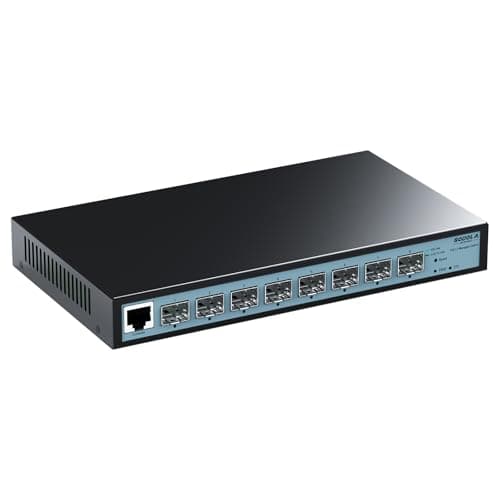 SODOLA 8 Port 10G L3 Managed Switch, 8X10G SFP+ Interface, Link Aggregation/QoS/VLAN/IGMP, Wall Mounted Fanless 10Gb SFP Network Switch(SFPPorts Only,Transceiver is NOT Included - Image 1