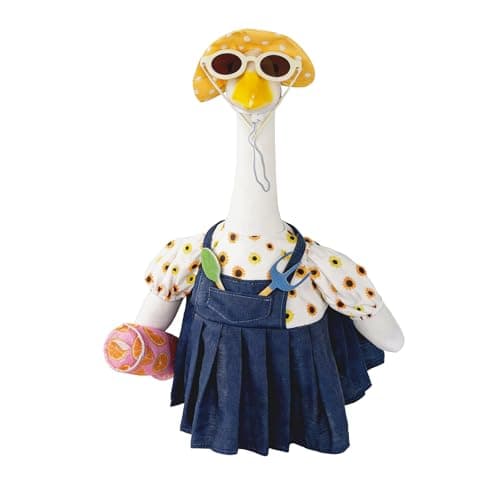RUXRQPJ Gardener Summer Spring Porch Goose Outfit for 23 Inch Porch Goose - Image 1