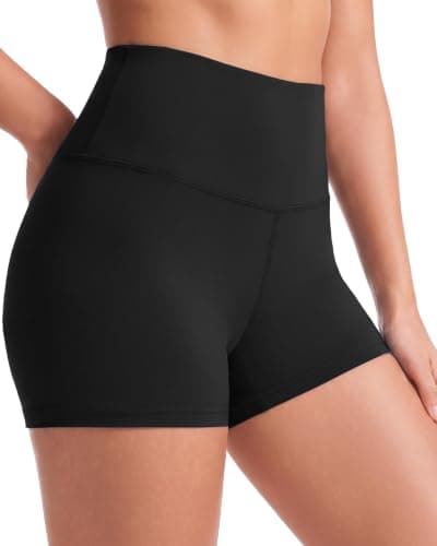 GAYHAY High Waisted Biker Shorts for Women - 8"/5"/3" Soft Black Spandex Shorts for Workout Volleyball Yoga Dance - Image 1