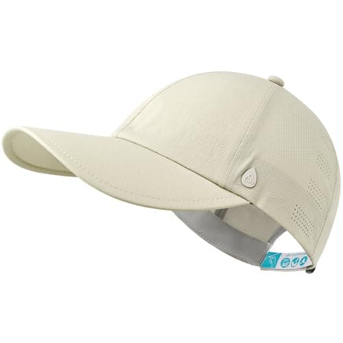 AOPREL Cooling Running Hat for Men & Women Quick-Dry Breathable Performance Hat Lightweight UPF 50+ Unstructured Baseball Cap Lvory - Image 1