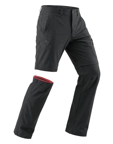 Pioneer Camp Convertible Hiking Pants for Men — Water-Repellent Quick-Dry Zip-Off Pants Built for Changing Weather Grey - Image 1