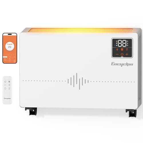 Encyclpo Smart Wall Heater with Wireless and Remote Control, 1500W Space Heaters for Indoor Use, Wall Mounted/Floor Electric Heater with Thermostat, Works with Alexa, 24H Timer,for Bedroom, Garage - Image 1