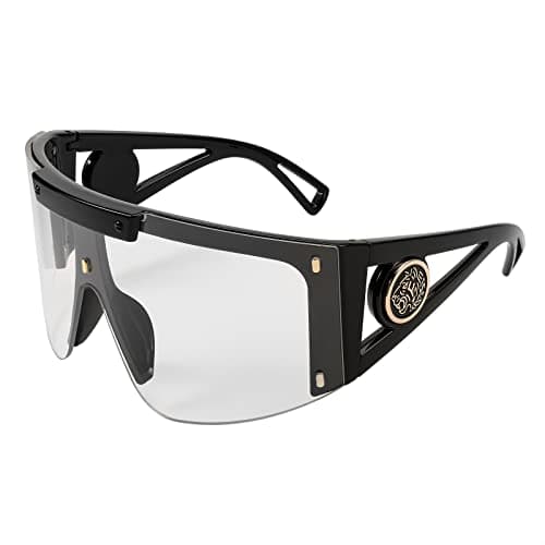 FEISEDY One Piece Oversized Sunglasses for Men Women Big Shades Wrap Shield Sunglasses for Cycling Driving Vacation B4027 - Image 1