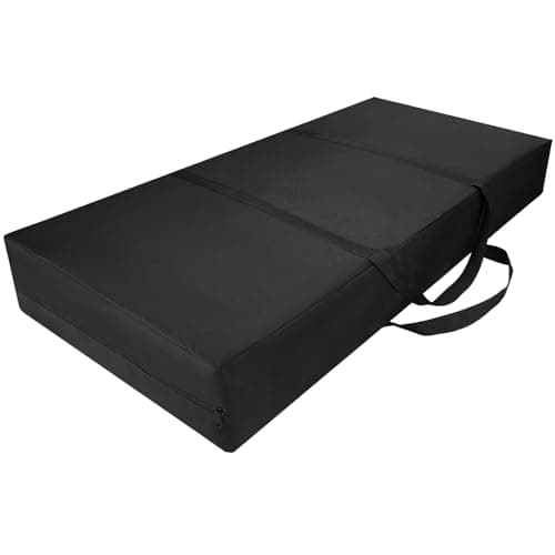 LTHCCOU Table Leaf Storage Bag Heavy Duty Waterproof Extra Large 50" Lx24 W Table Leaf Covers Protector with Reinforced Handles for Storage, Black - Image 1