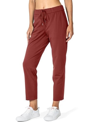 G Gradual Women's Pants with Deep Pockets 7/8 Stretch Sweatpants for Women Athletic, Golf, Lounge, Work (Savannah, Small) - Image 1