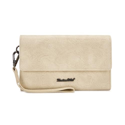 Montana West Women's Wallets Trifold Credit Card Phone Wallets Large Capacity Wristlet Wallet for Ladies Female with ID Window Phone Pocket and Zipper Coin Purse - Image 1