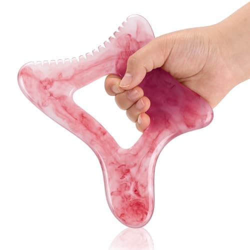 InfiniteRelax Body Gua Sha Tool (Pink), Large Body Gua Sha for Lymphatic Drainage Tool & Cellulite Massage Tool, Suitable for Back, Legs, Neck and Women's Full Body Sculpting - Image 1