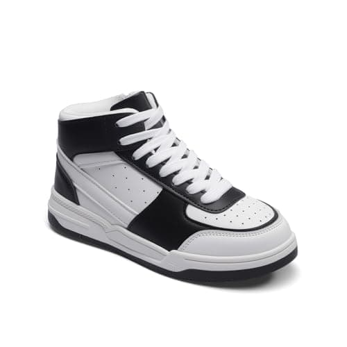 Girls' Vintage Sneakers Classic Tennis Shoes Breathable Non-Slip Athletic Shoes Cute Lace Up Casual Shoes Size 12 - Image 1