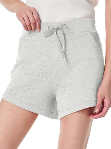 COCOMARTS Womens Summer Shorts Casual Hiking Cargo Athletic Sweat Shorts Drawstring Beach Vacation Trendy Outdoor Outfits Light Gray,Small - Image 1