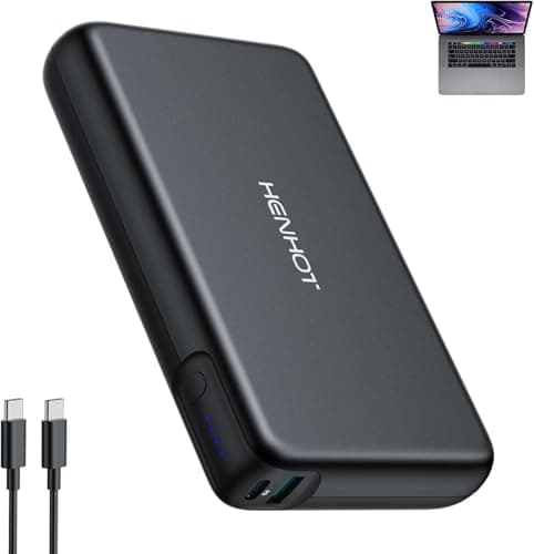HenHot 100W Power Bank, 30000mAh Laptop Portable Charger USB-C PD Fast Charging Laptop External Battery Pack for Dell,MacBook,HP,Asus,Lenovo,Steam Deck,Switch,iPhone,Galaxy, iPad and More - Image 1