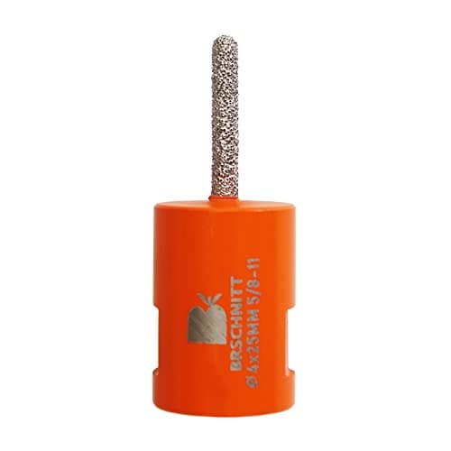 BRSCHNITT Diamond Mortar Raking Bit, 4/25 Inch x 1 Inch Router With 5/8-11 Thread for Tuck Pointing, Granite, Marble, Concrete, Masonry, Stone Removals (4x25mm) - Image 1