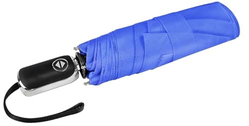Compact Mini Umbrella Automatic - Folding Travel Umbrella, Micro & Mini Design for Women Purse or Pocket, Auto Open Close,Navy Blue - Image 1
