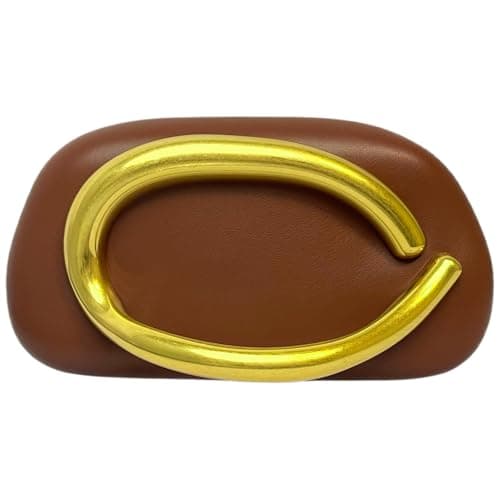 CVCoin Prom Purse,Evening Clutch Purses for Women,Evening Bag,Shoulder Bags Handbags for Wedding Party,Pu-Brown. - Image 1
