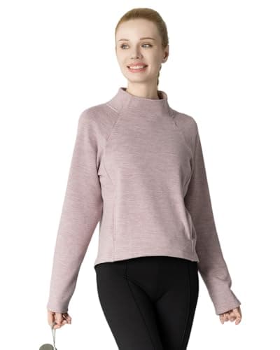 Leapstride Women's Fleeced Sweatshirt - Stand-Up Turtleneck, Side Pockets, Warm Fleece for Winter Daily Wear - Image 1