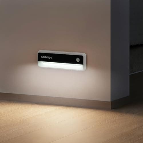 UMLAEN Motion Sensor Night Lights, 1800mAh Rechargeable Motion Activated LED Light Indoor for Stair, Bedroom, Stairway, Hallway, Kitchen, Cabinet, Closet, 6000K - Image 1