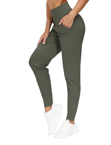 THE GYM PEOPLE Women's Workout Joggers Pants Lightweight Lounge Leggings - Image 1