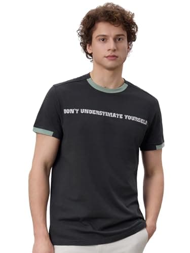 Mega Tshop 100% Cotton Short Sleeve T Shirt for Men Moisture Wicking 4.0 oz Slogan Crew Neck Tee Unexplored XL - Image 1