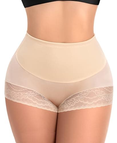 Ganado Tummy Control Shapewear for Women High Waisted Shaping Underwear Seamless Stomach Body Shaper Girdle Panties (#3 Beige (Mid Waisted), X-Small) - Image 1