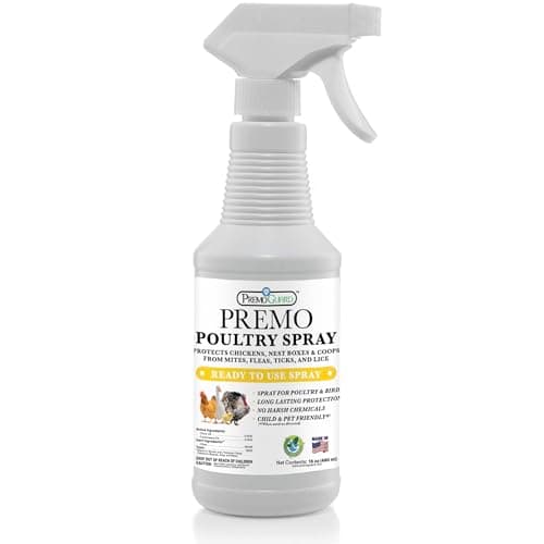 Premo Guard Poultry Spray - 16 oz - Kill Scaly Leg, Mites, Fleas, Lice, & Other Pest on Chickens and in Coops - Natural Plant Based Oils for Control, & Prevention - Family Safe with No Egg Withdrawl - Image 1