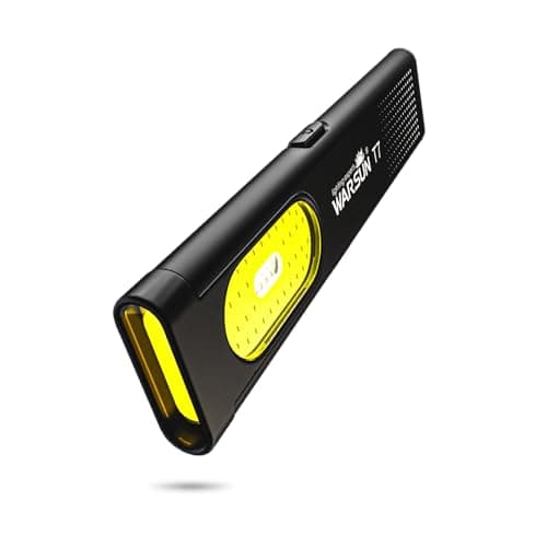 WARSUN T7 Flat Rechargeable Flashlight, Slim Pocket LED EDC Light with Clip and Magnetic Base, Small Thin Handheld Flashlight for Night Walking, Emergency, Car Repair, USB C Charging - Image 1