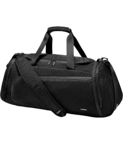 LUGGEX Travel Duffel Backpack, 40L Expandable Gym Bag with Shoe Compartment & Wet Pocket, Lightweight Technical Water-Resistant Carry On Weekender Bag for Gym (TDX-Pro, Black) - Image 1