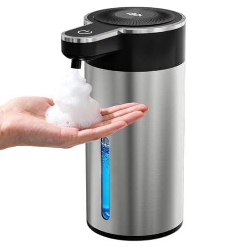 Automatic Foaming Soap Dispenser Touchless, Clog-Free Pump, 0.2s Fast Sensor, USB-C Rechargeable &13.5 oz/400ml Rechargeable, 4 Adjustable Liquid Levels, IPX5 Waterproof,Level Display - Image 1