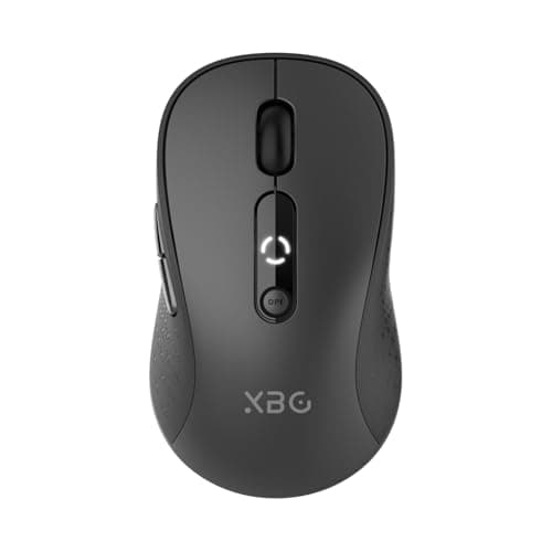 XBG B15 Tri-Mode Wireless Mouse, Bluetooth 5.0/4.0 & 2.4G, 5 Adjustable DPI, Type-C Rechargeable with 3-Level Battery Indicator, Ergonomic Silent Design for Office/Laptop/Travel - Image 1